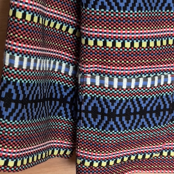 MaxMara Weekend multicolor woven jacket *AS IS* cropped pockets aztec southwest - Picture 6 of 9